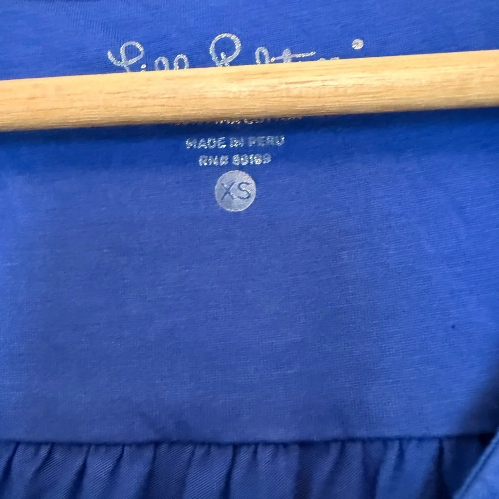 Lilly Pulitzer Blue Dress with White Trim - Picture 2 of 2